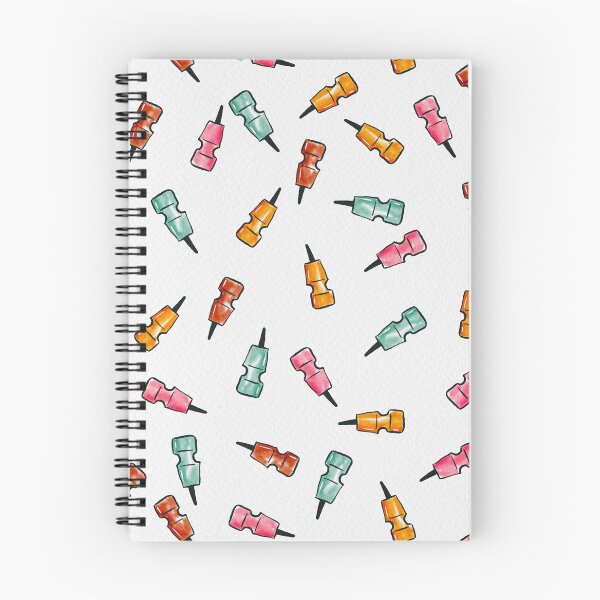 Item preview, Watercolor Thumb Pins Stationary Items Pattern designed and sold by Farissa Designs.