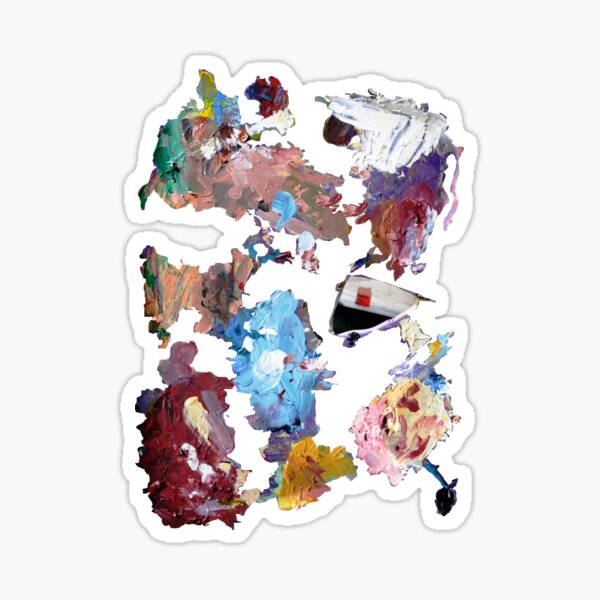 Abstract Left Over No 2 Sticker
