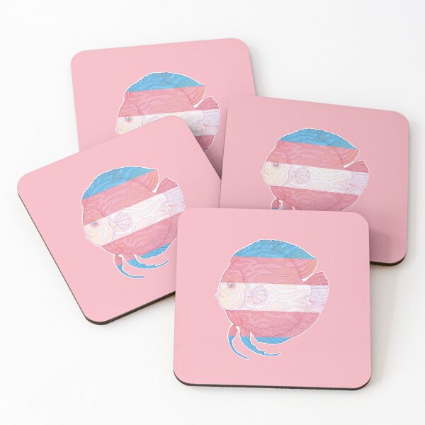 Item preview, Discus tropical fish - Transgender colour flag Pink designed and sold by Puddmuppy.