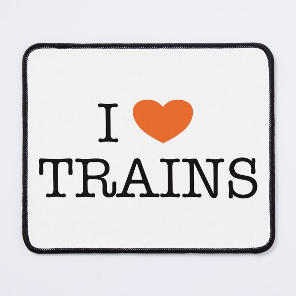 Item preview, I love trains (orange) designed and sold by TransportFans.