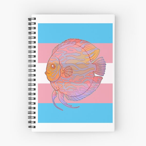 Item preview, Discus fish - tropical fish aquarium - Transgender colours designed and sold by Puddmuppy.
