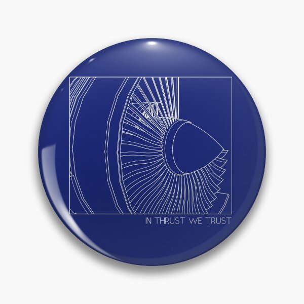 Item preview, In Thrust We Trust - Airplane Jet Engine Minimalist design designed and sold by Ikaroots.