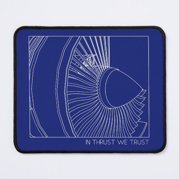 Item preview, In Thrust We Trust - Airplane Jet Engine Minimalist design designed and sold by Ikaroots.