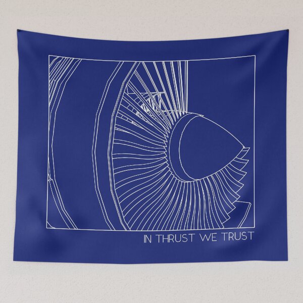 Item preview, In Thrust We Trust - Airplane Jet Engine Minimalist design designed and sold by Ikaroots.