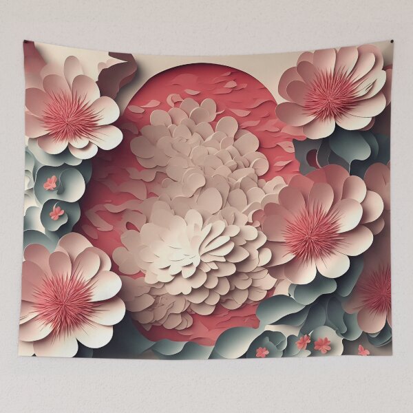 Item preview, Flower Power in Paper art style designed and sold by FormFinder.