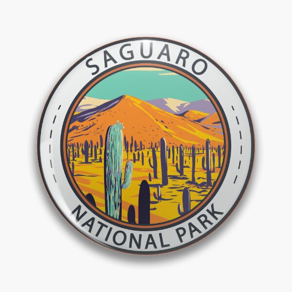 Item preview, Saguaro National Park Cacti Badge designed and sold by KrisSidDesigns.