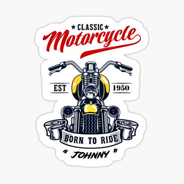 Sticker Moto Born To Ride, Stickers Motos