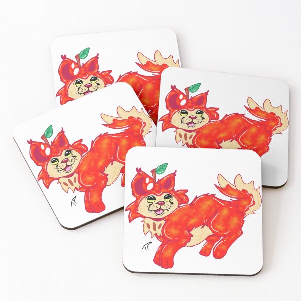 Item preview, Apple Kitty designed and sold by PawsAnJaws.