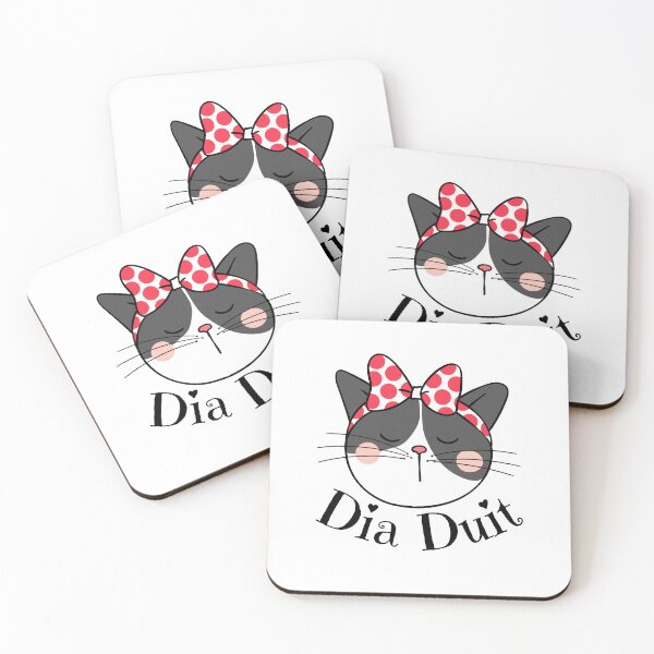 Item preview, Dia Duit Gaeilge Sassy Cat  designed and sold by Irishprints.