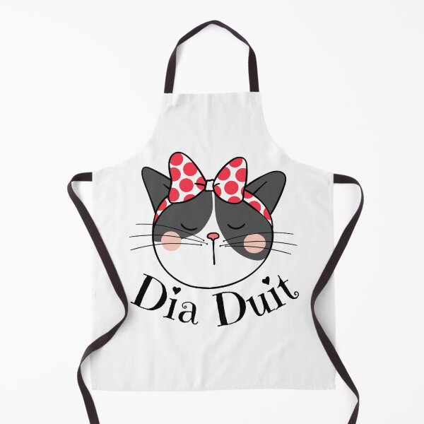 Item preview, Dia Duit Gaeilge Sassy Cat designed and sold by Irishprints.