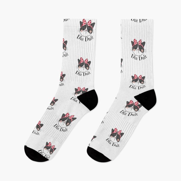 Item preview, Dia Duit Gaeilge Sassy Cat  designed and sold by Irishprints.