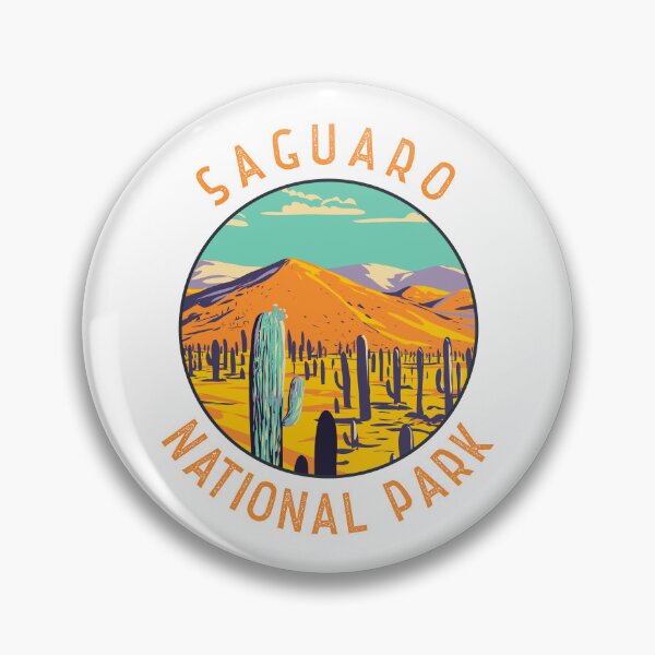 Item preview, Saguaro National Park Cacti Distressed Circle designed and sold by KrisSidDesigns.