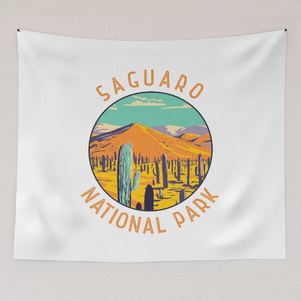 Item preview, Saguaro National Park Cacti Distressed Circle designed and sold by KrisSidDesigns.