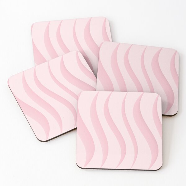 Item preview, Pale Pink Wavy Lines Zebra Print Abstract designed and sold by burbankdesigns.