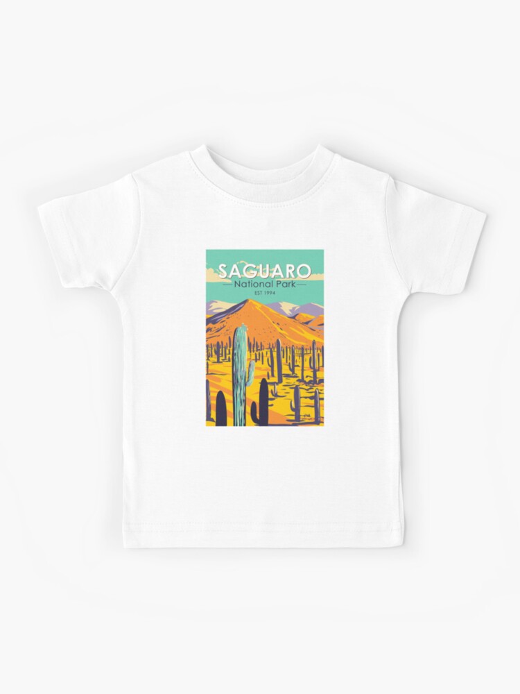 Camiseta para niños for Sale con la obra «Parque Nacional Saguaro Arizona  Cactus Gigante Vintage» de KrisSidDesigns