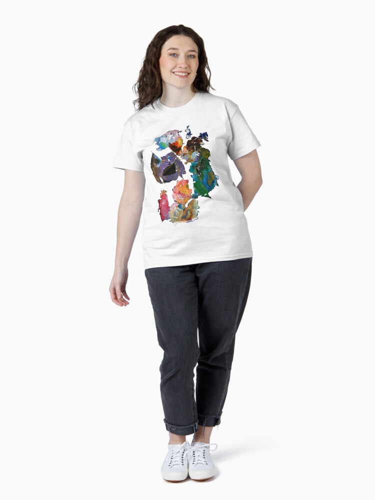 Thumbnail 4 of 7, Classic T-Shirt, Abstract Left Over No 1 designed and sold by Muyiwa.
