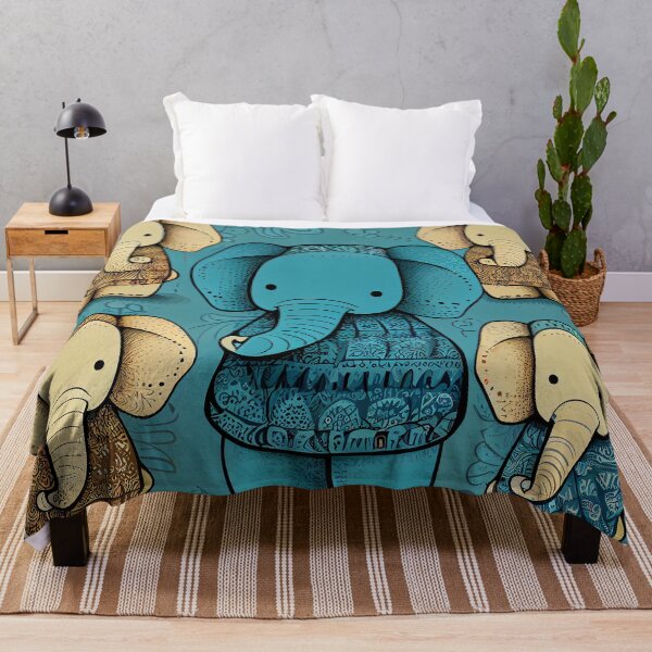 Item preview, Cute pattern of colored elephants designed and sold by CutePatternsRB.