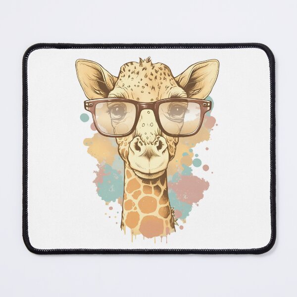 Item preview, A cute girafe with glasses designed and sold by Melcu.
