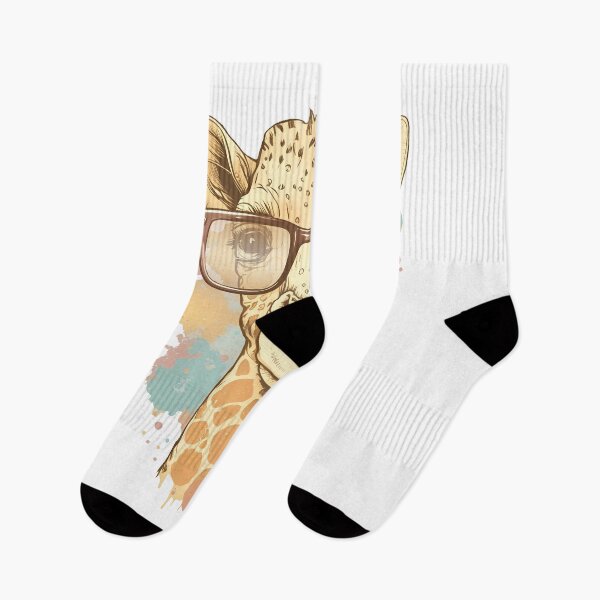 Item preview, A cute girafe with glasses designed and sold by Melcu.