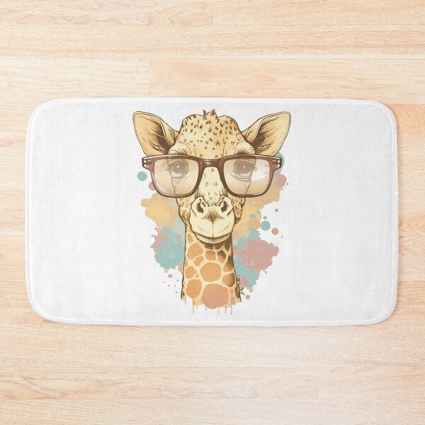 Item preview, A cute girafe with glasses designed and sold by Melcu.