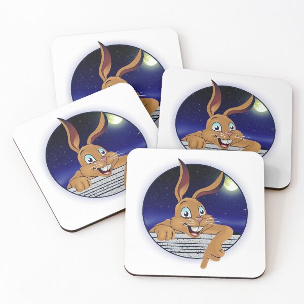 Item preview, Funny rabbit on full moon designed and sold by soebekhi.