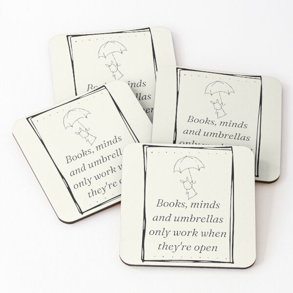 Item preview, Books, Minds And Umbrellas Only Work When They´re Open. Open Mind  designed and sold by Rebel-Design.
