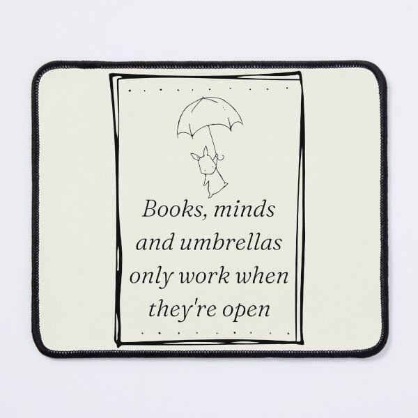 Item preview, Books, Minds And Umbrellas Only Work When They´re Open. Open Mind  designed and sold by Rebel-Design.