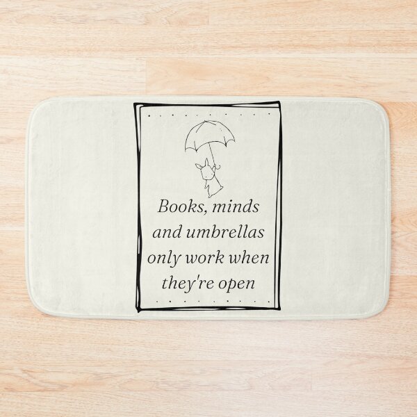 Item preview, Books, Minds And Umbrellas Only Work When They´re Open. Open Mind  designed and sold by Rebel-Design.