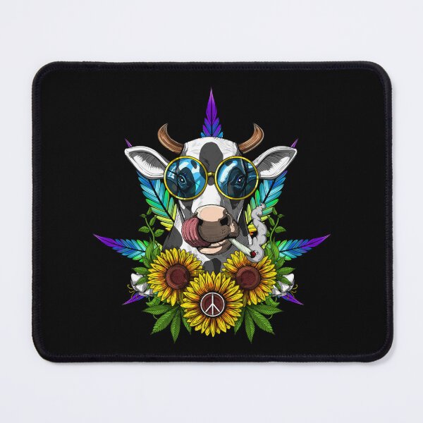 Item preview, 420 Love & Peace Cow  designed and sold by Goatdeck.