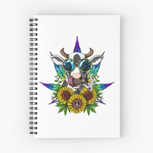 Aperçu de l'œuvre 420 Amour & Paix Vache créée et vendue par Goatdeck.