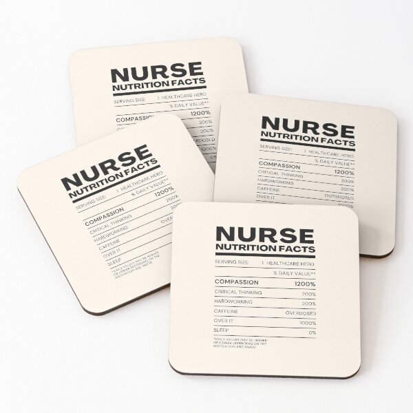 Item preview, Nurse Nutrition Facts | Funny Nurse | Nursing Humor | Healthcare Hero designed and sold by DesignsRN.
