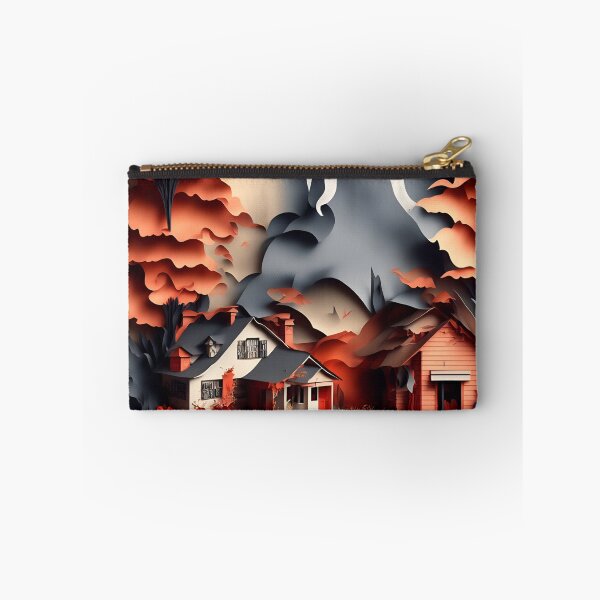 Item preview, House on Fire in Paper art style designed and sold by FormFinder.