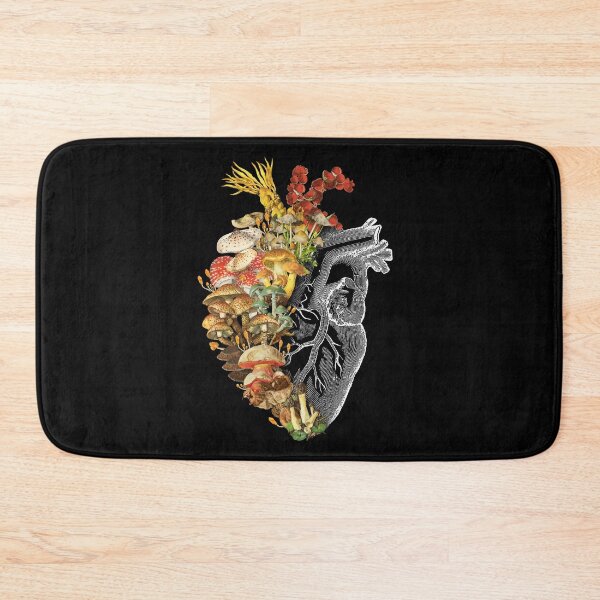 Item preview, Mushroom Heart Vintage Nature by Tobe Fonseca designed and sold by Tobe Fonseca®.