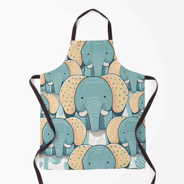 Aperçu de l'œuvre Cute pattern of colored elephants créée et vendue par CutePatternsRB.
