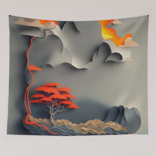 Item preview, Storm Sky in Paper art style designed and sold by FormFinder.
