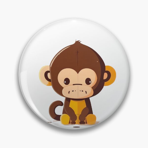 Item preview, Cute kawaii chibi monkey designed and sold by ChibiInstant.