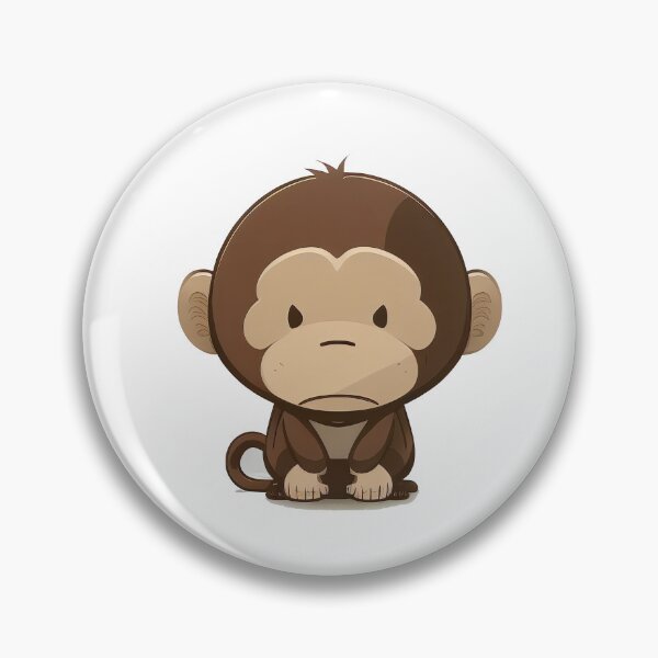 Item preview, Cute kawaii chibi monkey designed and sold by ChibiInstant.