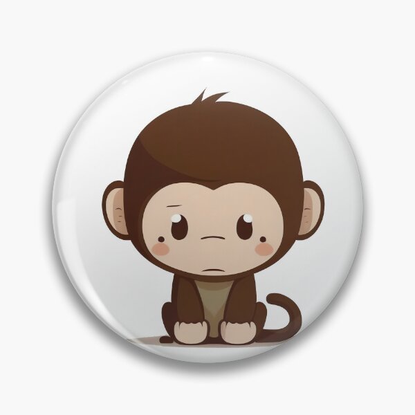 Item preview, Cute kawaii chibi monkey designed and sold by ChibiInstant.