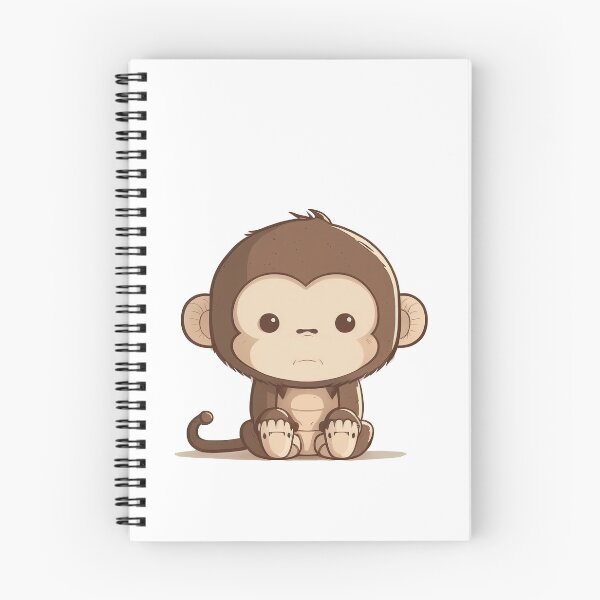 Item preview, Cute kawaii chibi monkey designed and sold by ChibiInstant.