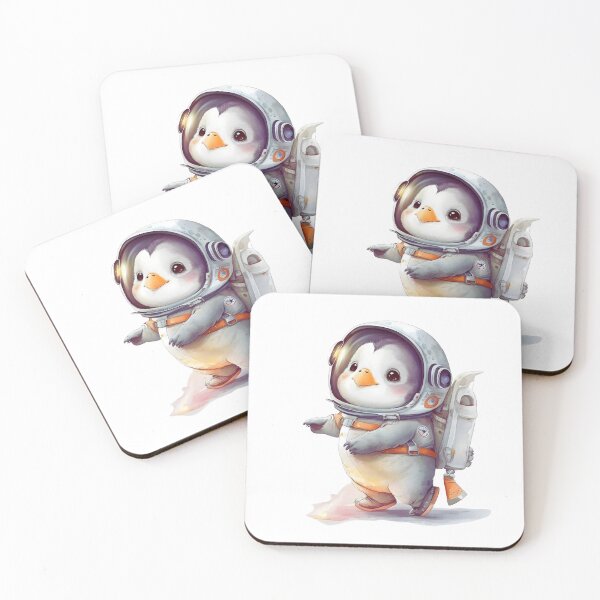 Item preview, Cute little Penguin Astronaut on Exploration Mission designed and sold by LickALemon.
