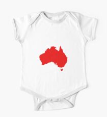 Red Australia One Piece - Short Sleeve