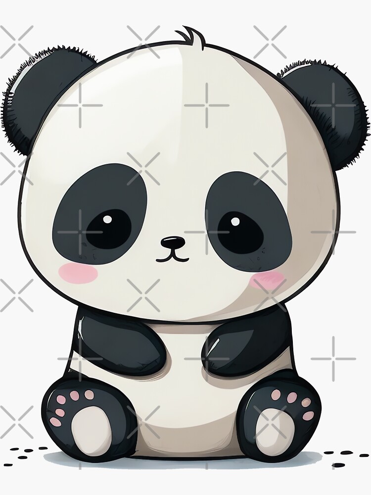 Kawaii chibi cute panda | Sticker