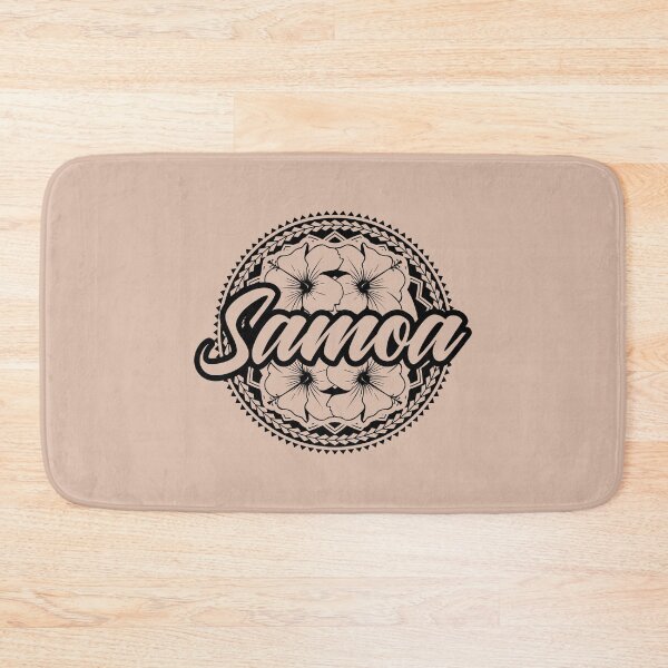Item preview, Samoa - Circle Tribal - Hibiscus Flowers - Black designed and sold by Darling DeDe.