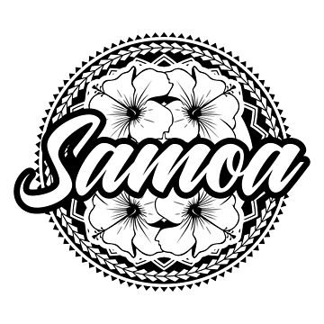 Samoa white shop and black