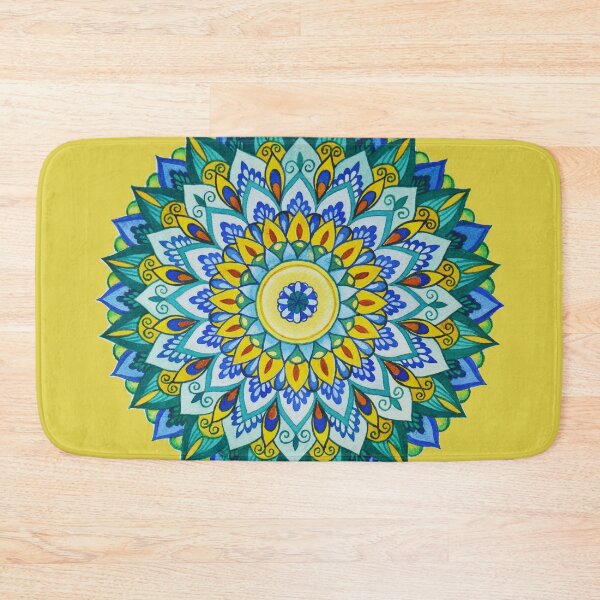 Item preview, Blue intricate Mandala ( Ajna chakra) designed and sold by Dharmandalaart.
