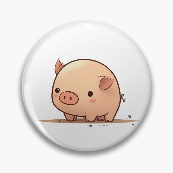 Item preview, Cute kawaii chibi pig designed and sold by ChibiInstant.