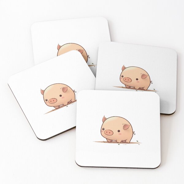Item preview, Cute kawaii chibi pig designed and sold by ChibiInstant.