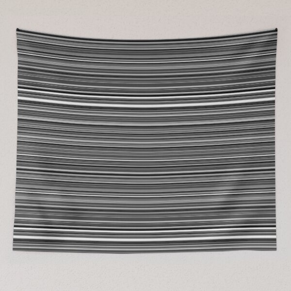 Item preview, Horizontal black white grey monochrome Stripes fashion design designed and sold by ModSupporters.