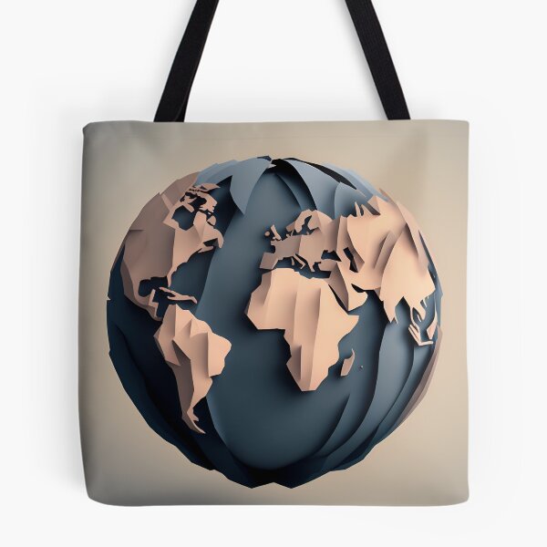 Item preview, Globe in Paper art style designed and sold by FormFinder.