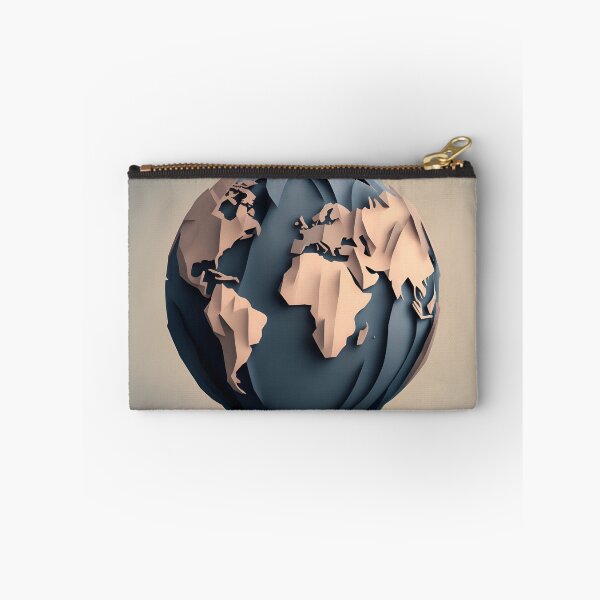 Item preview, Globe in Paper art style designed and sold by FormFinder.